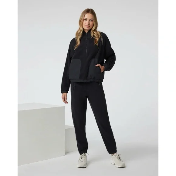 NWT Vuori Aspen Polartec Fleece Joggers #VW4114 Black Sz XS - Picture 2 of 12